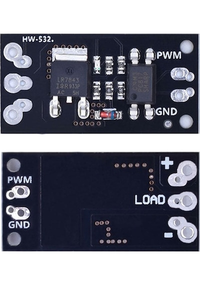 Lr7843 Mosfet Sürücü Modül Optokuplör Izolasyon 30v 110a 140w Pwm Hız Kontrol Motor Selenoid Valf