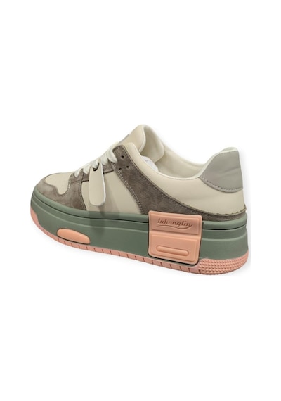 Guja 24k358-3 Kalın Taban Kadın Sneakers Spor Ayakkabı Haki
