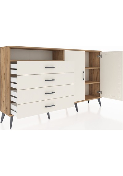 Arges Konsol 3 Raflı 4 Çekmeceli 2 Kapaklı 176x30x99 Çam-aytaşı Aytası/aytası - Atlas Çam Arges Konsol 3 Raflı 4 Çekmeceli 2 Kapaklı 176x30x99 Çam-aytaşı Aytası/aytası - Atlas Çam