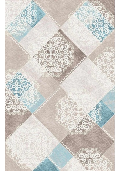 İmparator Halı 150x233 4 M2 Defne Df010 063 Kahve - Krem - Mavi