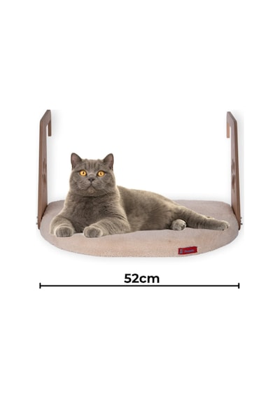 Kalorifer Petek Radyatör Yatağı Kedi Geniş Kalorifer Yatağı Peluş Şampanya Rengi