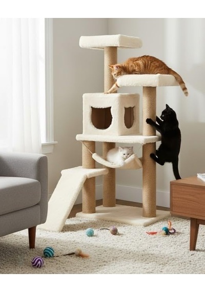 Tr Pet Kedi Tırmalama Kulesi Oyun Evi Platformlu
