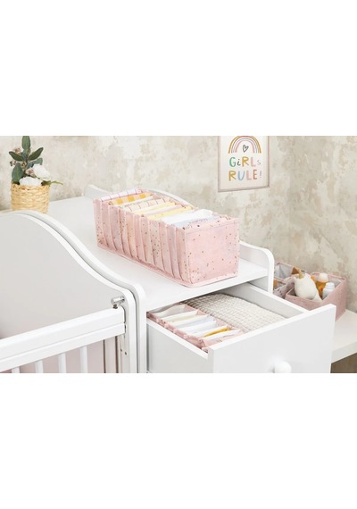 Baby Akordiyon Organizer Çekmece Düzenleyici Medium Pembe Diğer