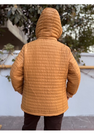 Çift Taraflı Puantiyeli Mont Hardal Sarı