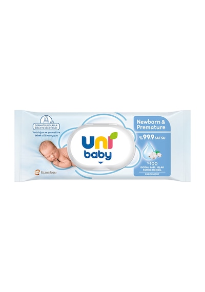 Uni Baby Yenidoğan & Premature Islak Mendil 40'lı - 8 Adet Tarı 8'li set