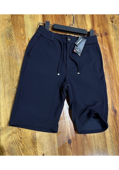 Demente Erkek Kayra Kumaş Beli Lastikli Şort Jogger 001