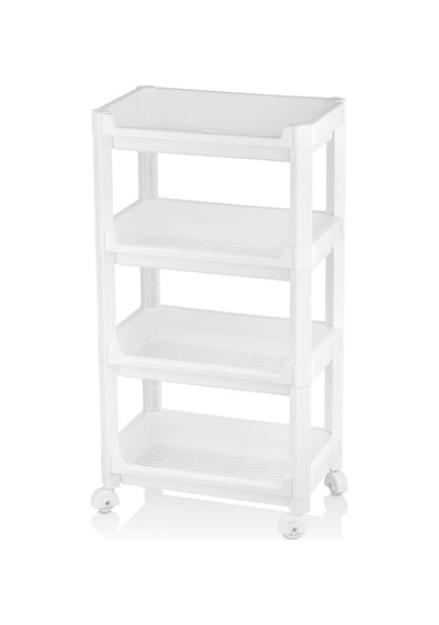 Urve Ur-3599 Rafty Geniş 4 Katlı Tekerlekli Sepet Organizer Raf Ünitesi 355x220x670 Mm Diğer