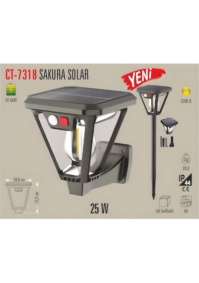 Cata 25w Ct-7318 Sakura Solar Armatür