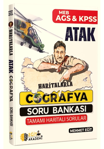 Meb-Ags Kpss Haritalarla Atak Coğrafya Soru Bankası Mehmet Eğit