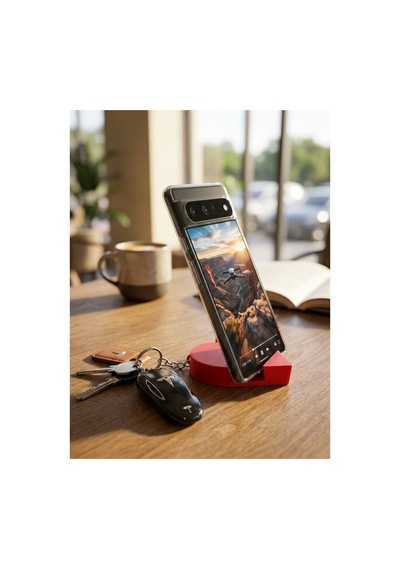 3dmarketi Kalp Telefon Tutucu Kırmızı 2'li Set