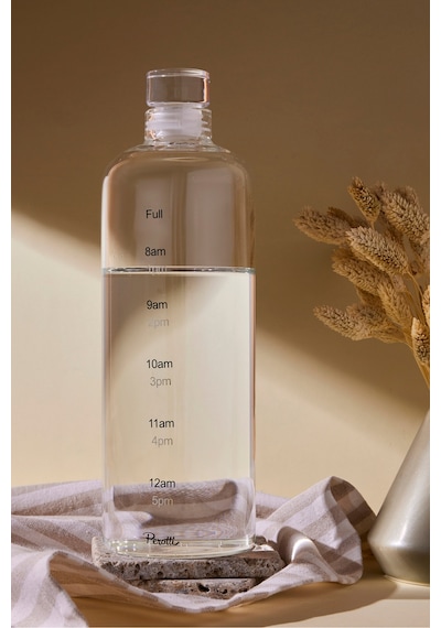 Mercan Borosilikat Cam 1000 Ml Su Şişesi Ve Matara Seffaf Şeffaf