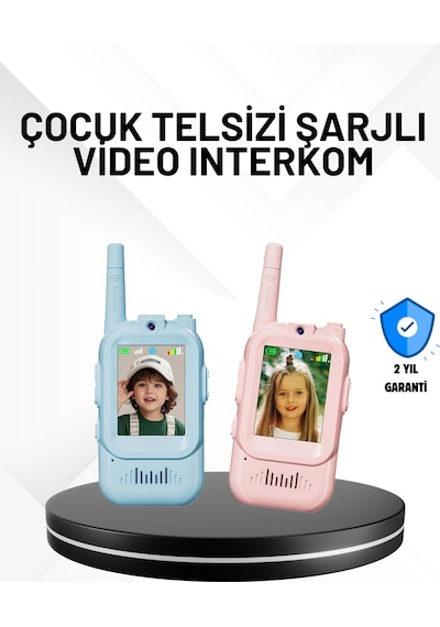 Mey İthalat 3 12 Yaş Çocuklara Uygun Görüntülü Walkie Talkie Seti