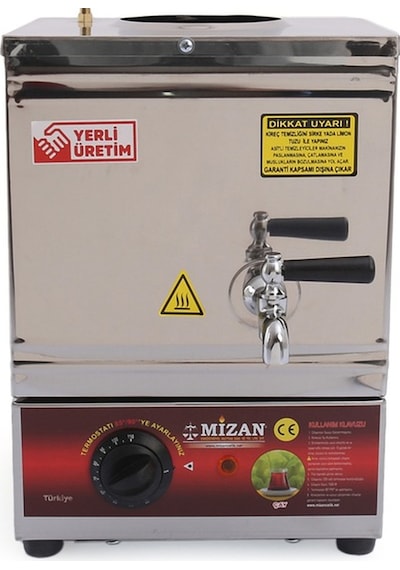 Mizan 15 Model Çay Kazanı Pleytsiz Elektrikli Kahveci Kazanı-10Lt