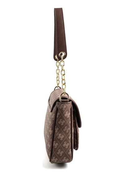 Silver Polo Sp1147 Kadın Omuz Çantası Monogram Kahve-kahve
