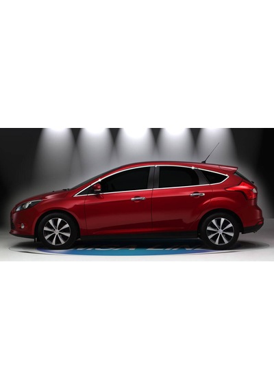 Ford Focus 3 Hb Krom Cam Çerçevesi 12 Parça 2011-2017 Arası