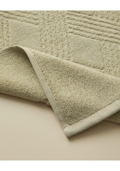 English Home Chic Diamond Pamuk Ayak Havlusu 50x70 Cm Açık Yeşil Açık Yeşil