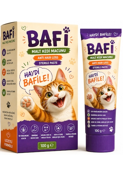 Bafi Steril Kedi Maltı 100 G Tüy Bakım Desteği