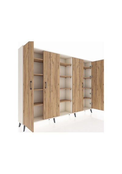 Arges Dolap 12 Raflı 4 Kapaklı 220x30x163 Aytaşı-çam Atlas Çam - Aytası Arges Dolap 12 Raflı 4 Kapaklı 220x30x163 Aytaşı-çam Atlas Çam - Aytası