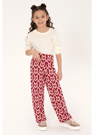 U.s. Polo Assn. Kız Çocuk Pantolon Triko 50316834-vr104 Koyu Frambuaz/dark Raspberry