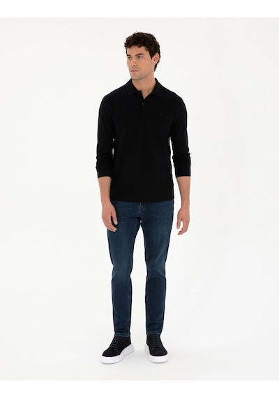 Pierre Cardin Erkek Siyah Sweatshirt 50294438-VR046 Siyah
