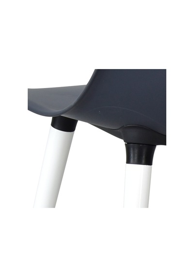 Vilinze Eames Beyaz Ahşap Ayak Plastik Füme Sandalye Eames-beyaz Füme - Beyaz