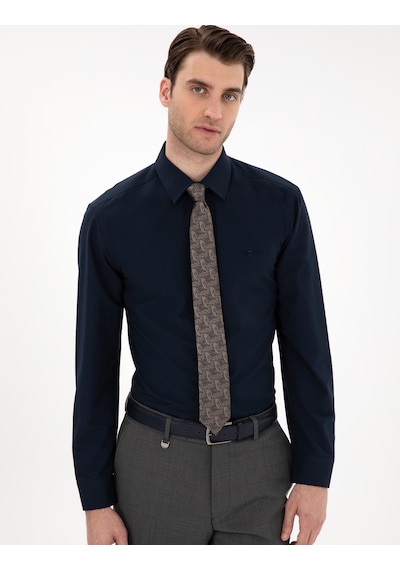 Pierre Cardin Erkek Lacivert Gömlek Basic 50307198-vr033 Lacivert