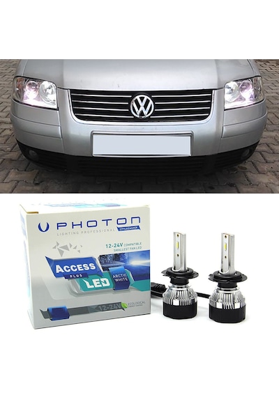 Vw Passat B5.5 Led Xenon Uzun Far Ampulü H7 Access Yeni Seri Beyaz 2000-2005