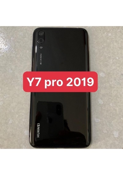 Gmr Huawei Y7 Pro 2019 Kasa Arka Pil Batarya Kapağı Tuş Ve Kamera Lensli Siyah