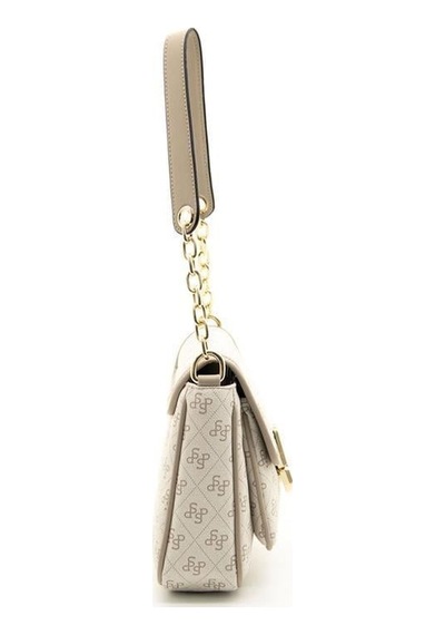 Silver Polo Sp1147 Kadın Omuz Çantası Monogram Bej-kum