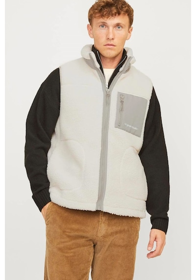 Jack & Jones Jorvesterbro Teddy Bodywarmer Yelek 12260453 Gri