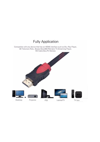 4k Hdmı Ara Bağlantı Erkek-erkek Kablosu Lcd Laptop-tv Kablo Ps3 Ps4 Xbox U Uyumlu 1.4b Etherne Standart