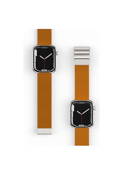Watch 40mm Amazingthing Titan Weave Örgü Sport Kordon Kahverengi