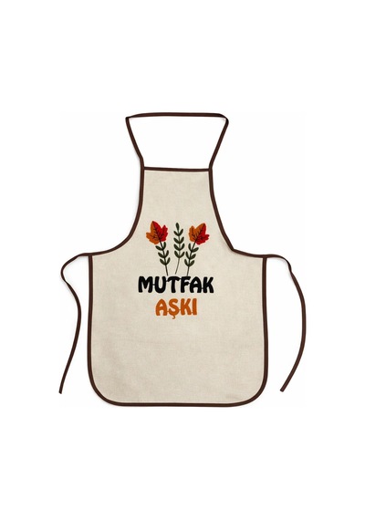 Punch Nakışlı Mutfak Önlüğü Mutfak Aşkı