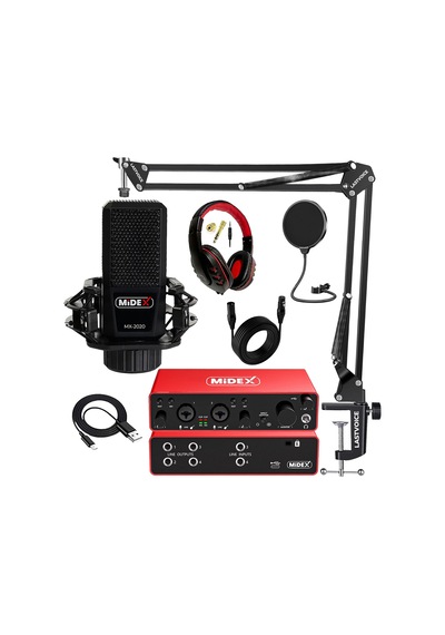Midex Performans Paket - 2 Stüdyo Ekipmanları Kayıt Seti