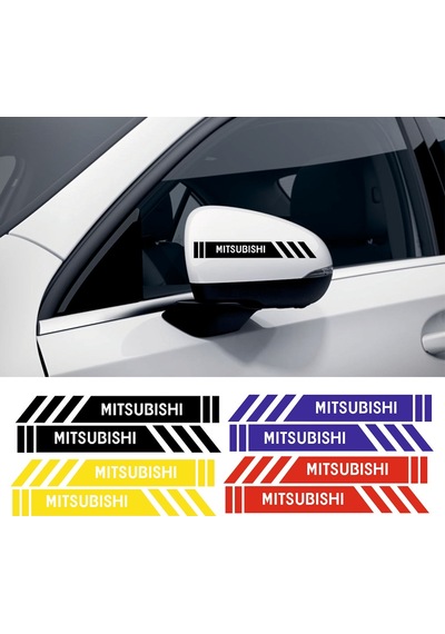 Mitsubishi Carisma Yan Dikiz Aynası Şerit Sticker Araca Özel