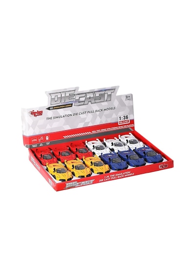 Sr-1310-11-12-13 Çek Bırak Işıklı Ve Müzikli Spor Araba 1:36 -vardem Mavi