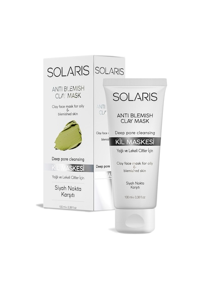 Solaris Kil Maskesi Yağlı ve Lekeli Ciltler İçin 100 ML