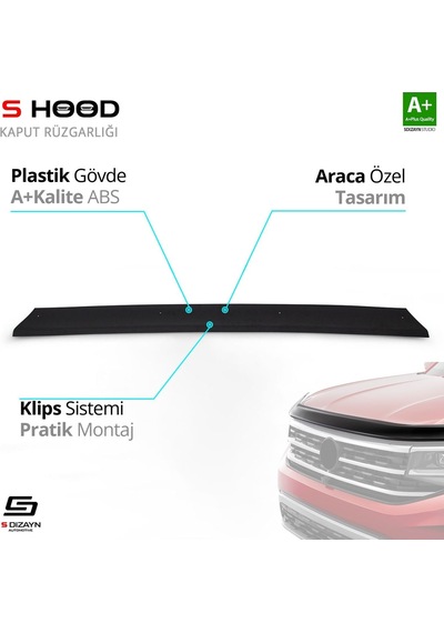 S-dizayn Iveco Daily Abs Plastik Kaput Rüzgarlığı 2011-2014 A+kalite
