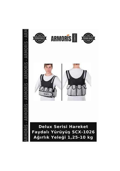 Delux Serisi Hareket Faydalı Yürüyüş Scx-1026 Ağırlık Yeleği 1,25-10 Kg Belirtilmemiş