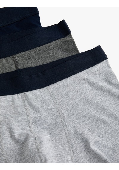 Koton Basic 3'Lü Boxer Seti Çok Renkli Lacivert 4Slm90093Mk Koton Basic 3'Lü Boxer Seti Çok Renkli Lacivert 4Slm90093Mk