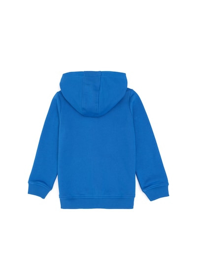 U.S. Polo Assn. Erkek Çocuk Fermuarlı Kapüşonlu Basic Kobalt Sweatshirt 50293472-VR077