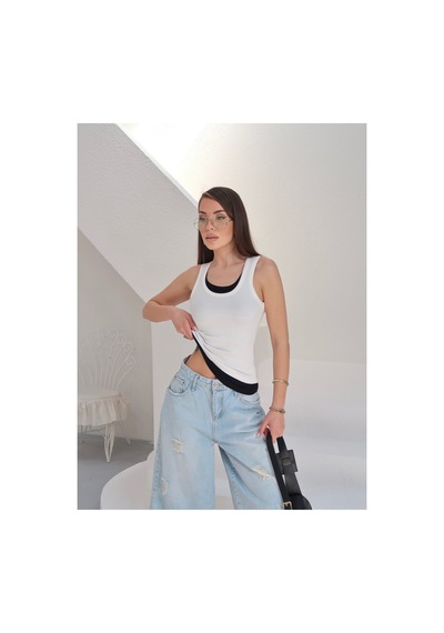 Paw Garage Kadın Elira İpek Kaşkorse Garnili Atlet Xl Beyaz Pwgy2514