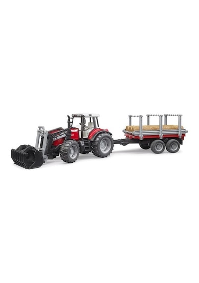 Bruder M.ferguson 7480 Kepçeli Traktör&Kütük Taşiyan Römork 02046