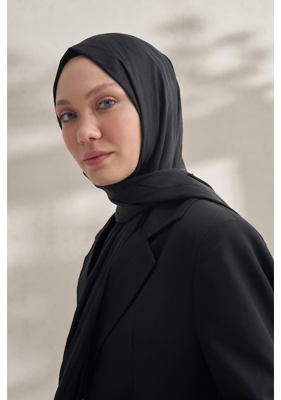 Armanda Krep Jakar Prizma Desen Şal - 70 X 190 Siyah