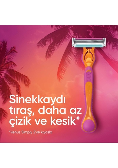 Gillette Venus Gillette Simply 3 Tıraş Makinesi + 3 Yedek Tıraş