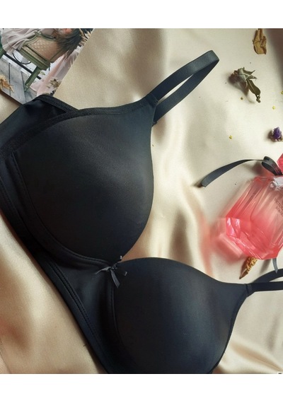 Nbb Desteksiz Balensiz İnce Askılı Üçgen Sütyen/bralet-3680 Siyah