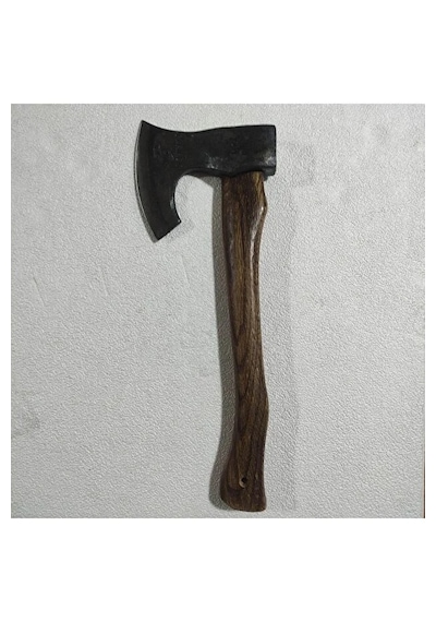Özel El Yapımı Vernikli Saplı Balta Dövme Çelik Nacak Özel Yapım 1120 Gram Ağırlıkta Keskin Kamp Baltası