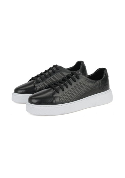 Ziya Erkek Hakiki Deri Sneaker 161423z515 Siyah 161423z515 000 40