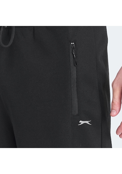 Slazenger KALINA IN Erkek Fermuar Cepli Siyah Eşofman Altı