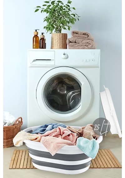 Katlanır Çamaşır Sepeti 25 Lt